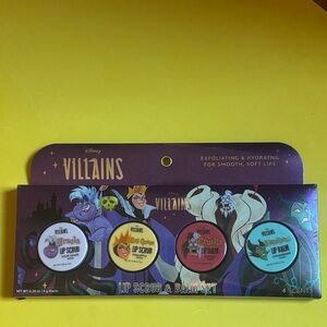 Disney Villains Lip Care Set - Purple, Blue, Yellow